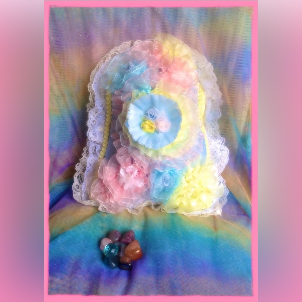 Hand Crafted Flower Mountain Pillow (Baby Powder-Scented)